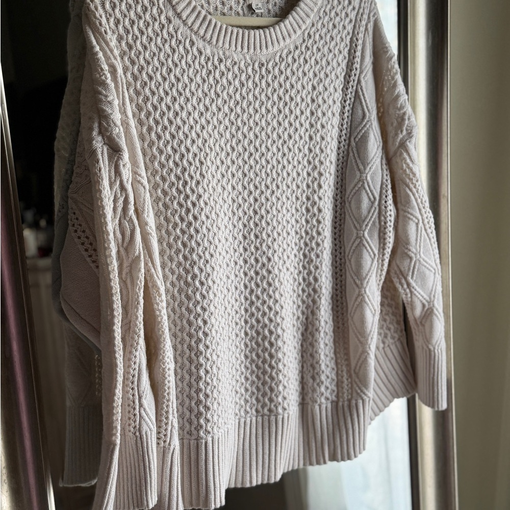 a new day Cream Textured Knit Sweater
